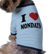 I love mondays icon pet clothing