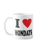 I love mondays icon mugs
