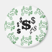 I Love Money Refrigerator Magnets
