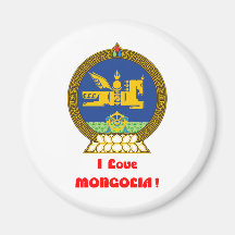 I LOVE MONGOLIA--DESIGN 1 FROM 933958STORE REFRIGERATOR MAGNET