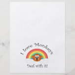 I love monkeys deal with it personalized flyer