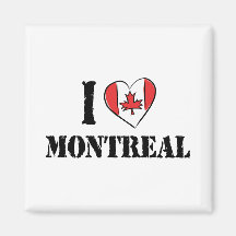 I Love Montreal Canada Fridge Magnets
