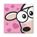 I Love Moo Cow Magnet