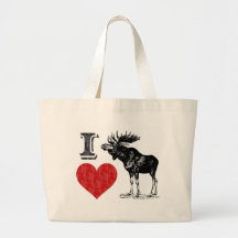 I Love Moose Bag