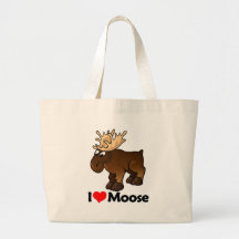 I Love Moose Bag