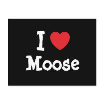 I love Moose heart custom personalized
