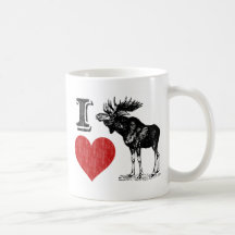 I Love Moose Mugs