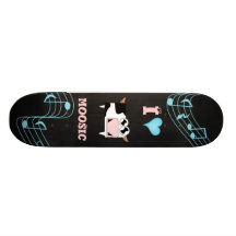 I Love Moosic Skate Deck