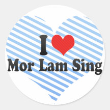 I Love Mor Lam Sing Sticker