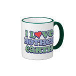 I Love Mother Earth Ringer Mug