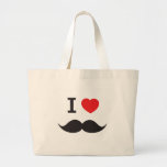 I Love Moustache Bags