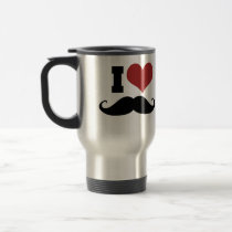 I Love Moustache mugs