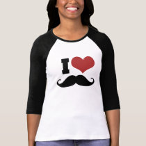 I Love Moustache t-shirts