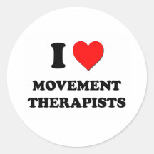 I Love Movement Therapists Sticker