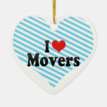 I Love Movers Christmas Tree Ornament