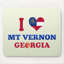 I Love Mt Vernon, Georgia Mouse Pads
