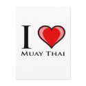 I Love Muay Thai postcards