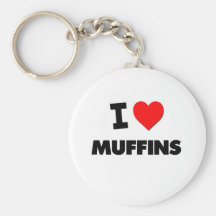 I Love Muffins Key Chains