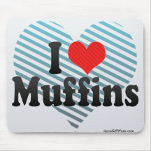 I Love Muffins Mousepad