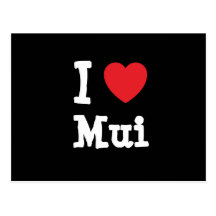 I love Mui heart T-Shirt Post Card