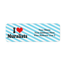 I Love Muralists Return Address Labels