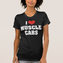 I Love Muscle Cars Dark T-Shirt