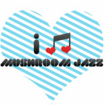 I Love Mushroom Jazz photo sculptures