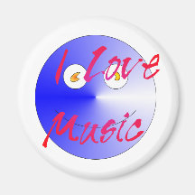 I Love Music #4 Magnet