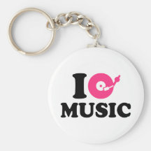 I love music DJ Keychains