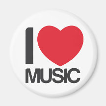 I love music  iman refrigerator magnets