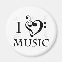 I Love Music Magnet