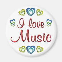 I Love Music Magnet