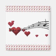 I Love music Magnets