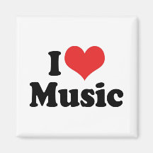 I Love Music Magnets