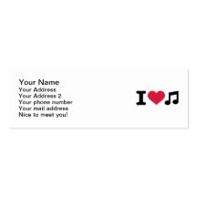 I love music note business card template