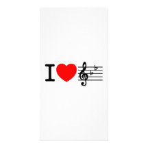 I Love Music Photo Greeting Card