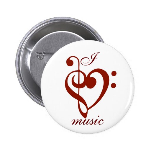 I Love Music Pin