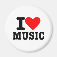 I love music refrigerator magnet