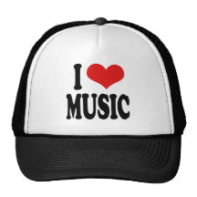I Love Music Trucker Hats