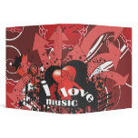 i love music urban vector art vinyl binders