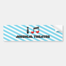 I Love Musical Theatre Bumper Stickers