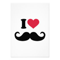 I love Mustache invitations