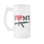 I Love My AK47 Mugs