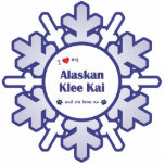 I Love My Alaskan Klee Kai (Female Dog) Photo Cutouts