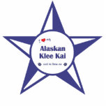 I Love My Alaskan Klee Kai (Male Dog) Photo Sculpture