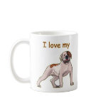 I Love My American Bulldog mugs
