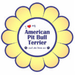 I Love My American Pit Bull Terrier (Female Dog) Photo Cutouts