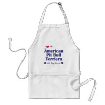 I Love My American Pit Bull Terriers (Multi Dogs) Aprons