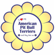 I Love My American Pit Bull Terriers (Multi Dogs) Acrylic Cut Outs