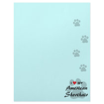 I Love My American Shorthair Pawprint